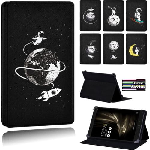 Cute Astronaut Series Tablet Case for Asus ZenPad C 7.0(Z170C/170CG/170MG)/ 3S 10 Z500M 9.7/ZenPad(7/8 /10)/S 8.0(Z580/580CA)