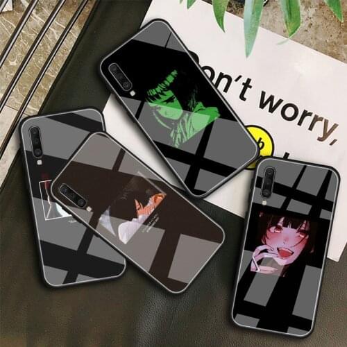 Sad Japanese Anime Aesthetic DIY Tempered Glass Phone Case for Samsung Galaxy A10E A10S A20E A20S A40 A50 A60 A70 A80 A6 A7 A8