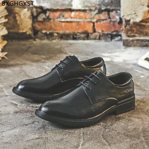 Designer Business Shoes Men Wedding Shoes for Men 2021 Black Man Formal Mens Oxford Leather Shoes Zapatos De Hombre Chaussure