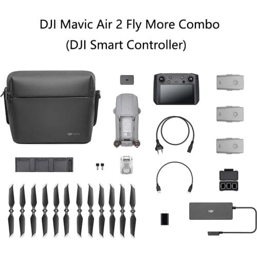 DJI Mavic Air 2 Fly More Combo/Combo With Smart Controller Camera Included 1080p HD Video Recording 1/2.0 inches Fixed Focus