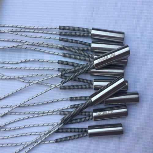 Electric heater cartridge dia.12x70mm 220v250w, cable length 800mm