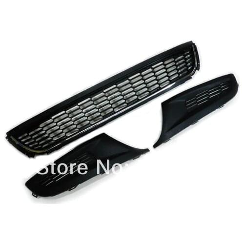 GTI Honeycomb Style Front Lower Grille Complete Set For VW Polo 6R