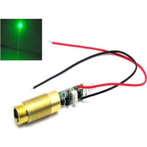 Industrial 532nm 200mW 3.7-4.2V Green Laser Dot Module Diode w/ Driver & Spring