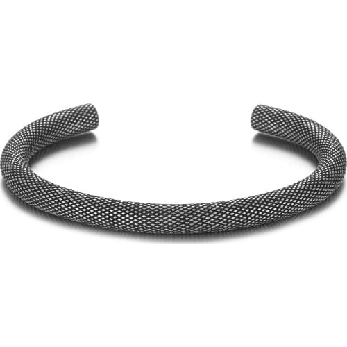 Retro Silver Titanium Steel Punk Wristband Cuff Open Viking Bracelets & Bangles Men Jewelry Pulseira Masculina SS-162