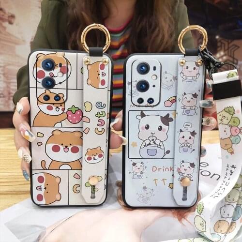 Silicone Anti-dust Phone Case For One Plus 9Pro/1+9 Pro Soft Fashion Design Anime Shockproof Cute