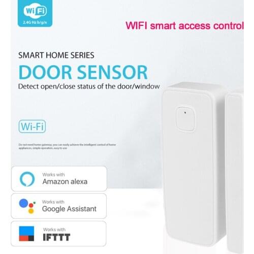 Tuya Smart Wifi Door Window Sensor Door Open/Closed Alarm Detectors Smart Life APP Remote Control Work With Alexa Google Home