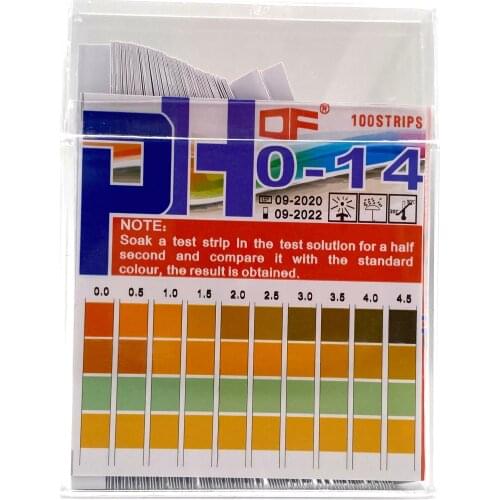 100pcs PH Test Strips Laboratory Household Indicator PH0-14 Test Paper Scientific Litmus Alkaline Acid Test Paper
