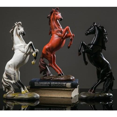 Horse to success wine cabinet home decoration living room horses ornaments resin crafts