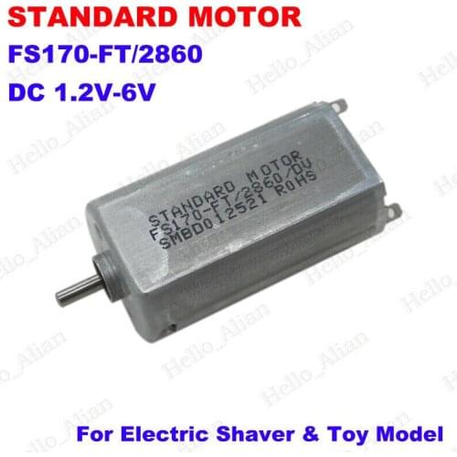 2pcs Motor DC 1.2-6v High Speed 3300-15700rpm Electric Mini Motors 6 Volt 3 V Micro FS170-FT/2860 Motor DC3V 6V DIY Toy Cars Fan