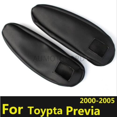 Customzied Front and Middle Row Seat Armrest Cover Protective Microfibre Leather Cover For Toyota Previa ACR30 ( 2000-2004 )