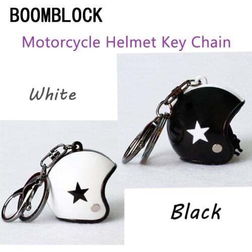 1Pcs Creative Motorcycle Safety Helmet Car Keychain for Abarth Fiat 500 BMW E60 E36 E34 Mercedes Benz W204 Volvo XC90 V70