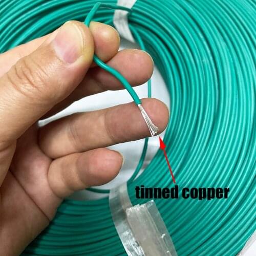 10M/Lot silicone electronic wire UL3239-20#AWG 200 degrees 0.5 square blue green yellow red black high temperature soft wire