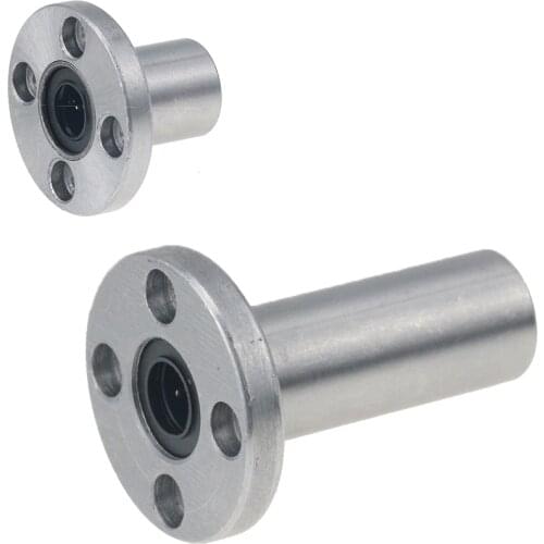 10pcs/lot LMF10LUU LMF8UU LMF6UU LMF12UU LMF16UU LMF20UU LMF25UU Flange linear bearing CNC parts for 3D printer linear Rod