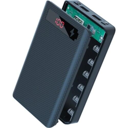 18650 Power Bank Case Dual USB Mobile Phone Charge Wireless Charger Battery Box Cell Phone Replacement Parts