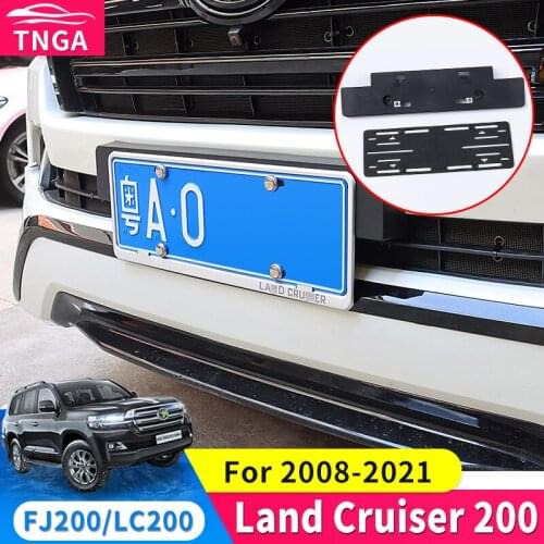 2008-2021 For Toyota Land Cruiser 200 Front and Rear License Plate Frame Modification Accessories Number Plate Bracket Base J20