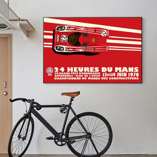 24 Hours Of Le Mans 1971 1970 On Canvas Print Poster Automobile Wall Art Picture For Living Noom Home Decoration