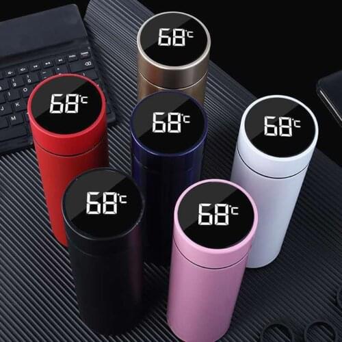 500ML Led Intelligent Temperature Display Thermos bottle Vacuum Flasks Travel Coffee Mug Milk Tea Mug Environmental Protection
