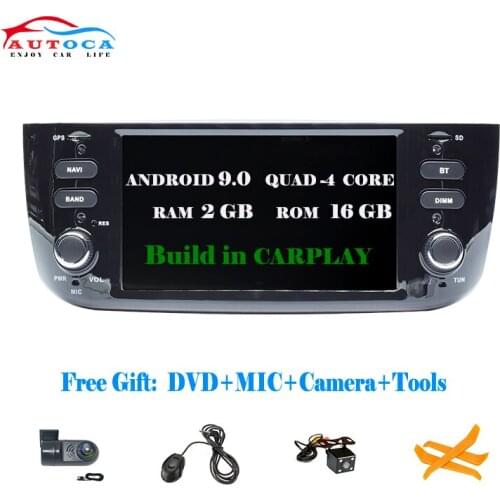 6.1 Inch HD Digital Android 10.0Car Radio Stereo DVD GPS Player For FIAT Punto 199 310 / Linea 323 2012 2013 2014 2015 2016