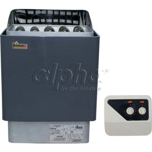 Free shipping 8KW220-240V 50HZ sauna heater with switch controller comply with the CE standard