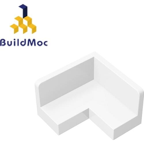 BuildMOC Assembles Particles 91501 Panel 2x2x1 Corner Building Blocks Parts DIY LOGO Educational gif