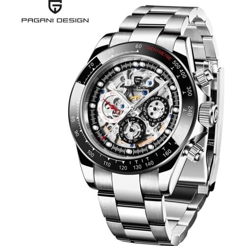 PAGANI DESIGN Automatic Mechanical Mens Watch Fashion Business Watch Stainless Steel Sports Luxury Male Clock Relogio Masculino