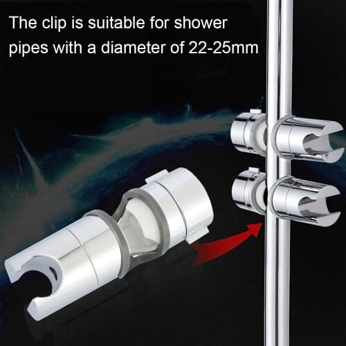 ABS Plastic Shower Slide Rail Bar Holder Holder Universal Adjustable Hand Shower Holder Suction Cup Holder Bathroom Accessories