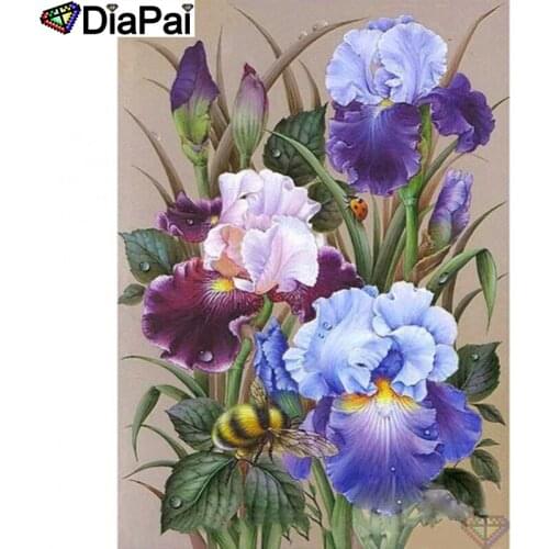 DIAPAI 5D DIY Diamond Painting "Flower landscape" Full Drill Resin Diamond Embroidery Cross Stitch Home Decor A25812