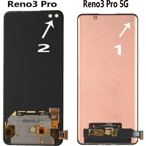 Display Replace For OPPO Reno3 Pro 5G CPH2009 PCRM00 PCRT00 LCD Touch Screen Digitizer Assembly For OPPO Reno 3 Pro CPH2035