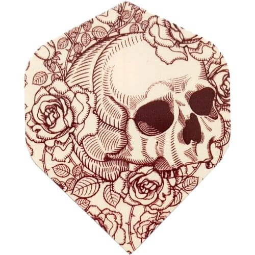 30PCS Professional Darts Flights Wing For Soft Steel Darts Wing Tail With Skull Pattern