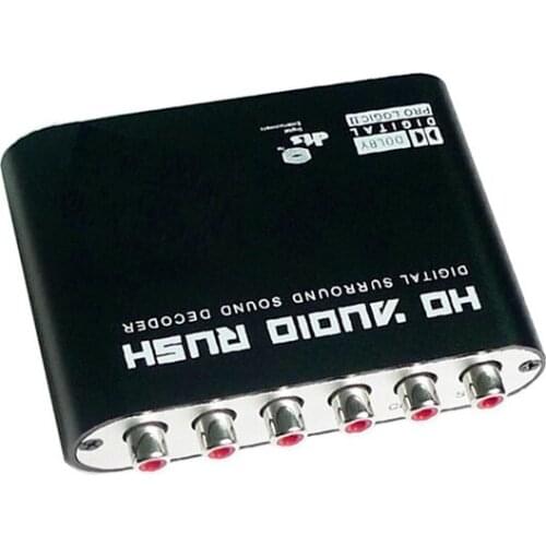 DTS AC3 Decoder Digital Fiber Coaxial To Analog Audio Converter 5.1 Channel AC3 Digital Conversion 24 Bit Audio DSP