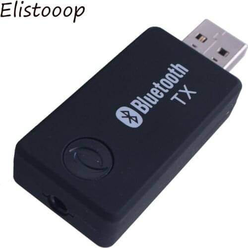 Elistooop Bluetooth Audio Music Transmitter & Receiver A2DP BT4.0 Wireless AUDIO Stereo Adapter USB Dongle TX For iPod TV Mp4 PC
