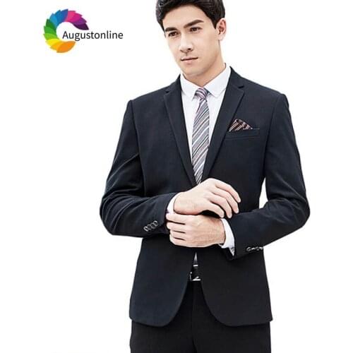 Formal Business Black Men Suit Wedding Suits for Men Blazer Masculino 2Piece Jacket Pant Slim Fit Groom Tuxedo Costume Homme