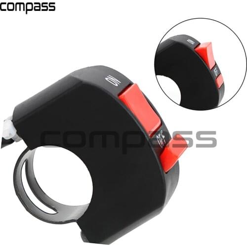 LEEPEE ON/OFF Button for Moto Motor ATV Bike Motorcycle Switches Handlebar Flameout Switch Universal Black