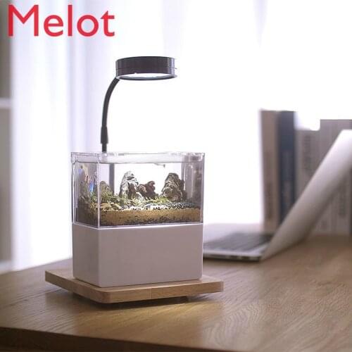 Small Fish Tank Desktop Douyu Small Landscaping Ecological Change Water Bottom Filter Mini Living Room Aquarium Office