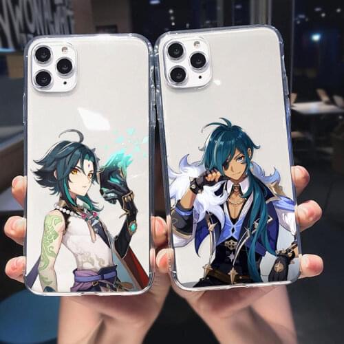 Fashion Cartoon Cute Genshin Impact Soft Silicone Phone Case Cover For iPhone 12 Pro Max 11 Pro Max X XS XR 12 mini Cover Fundas