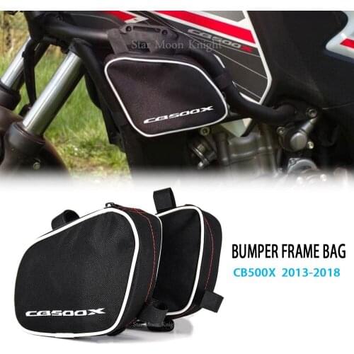 Motorcycle Bumper Frame Bags Repair Tool Placement Waterproof Bag Package Toolbox For Honda CB500X CB 500 X 2013 - 2018 2017