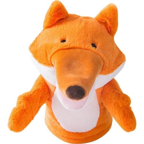 Cartoon Hand Puppet Toddlers Baby Story Time Pretend Educational Plush Dolls