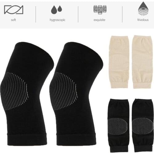 1pair Thermal Knee Pads Knee-Joint Protector Support Pad Comfortable Men Women Running Jogging Cycling Fitness Knee Pads
