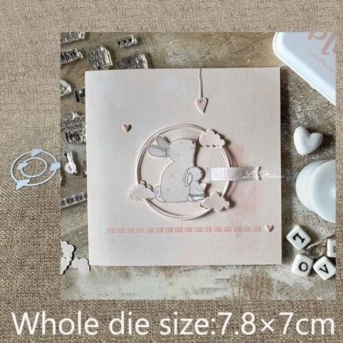 New Design Craft Metal stencil mold Cutting Dies 2pcs cloud ring decoration scrapbook die cuts Album Paper Card Craft Embossing