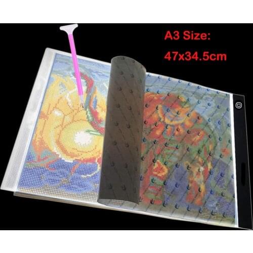 NEW A3 Size Three Level Dimmable Led Light Pad,Tablet Eye Protection Easier for Diamond Painting Embroidery Tools Accessories