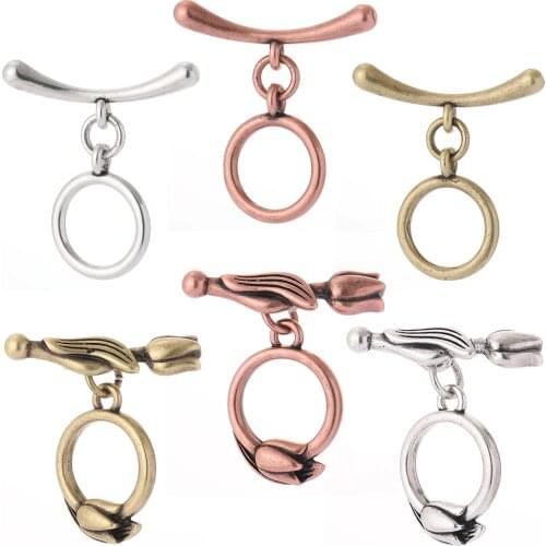 OT Clasps Hooks for Jewelry Makings Supplies Gold Buckle Jewelry Findings Diy Pendant Necklace Bracelet Clasp Vintage Copper