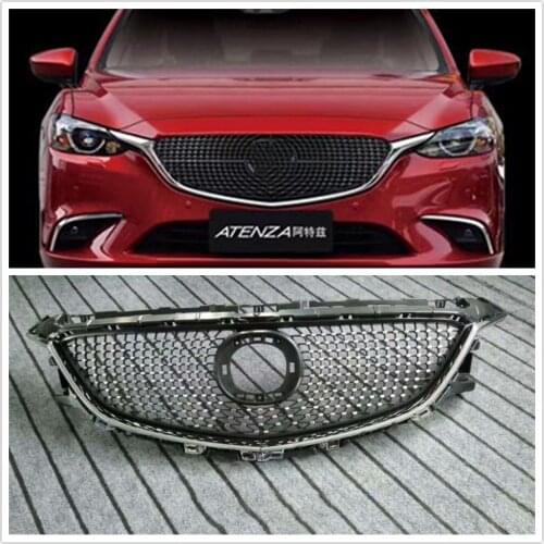 Front Grille Upper Grill For Mazda 6 2017-2018 Diamond Mesh AMA