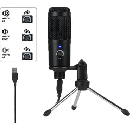 USB Microphone Professional Condenser Microphones For PC Computer Laptop Recording Studio Singing Gaming Streaming