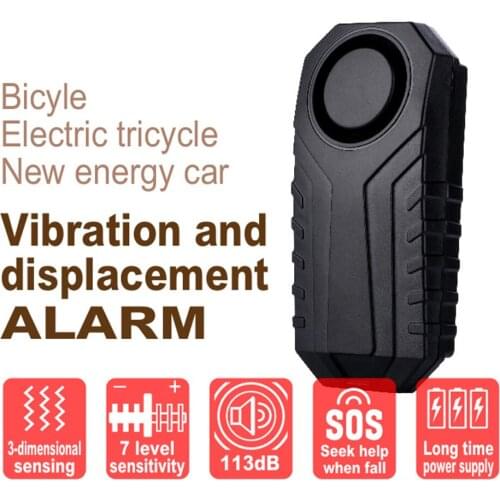 113dB Bike Remote Control Alarm Waterproof Motorcycle Electric Bicycle Security Anti Lost Remind Vibration Warning Alarm Sensor
