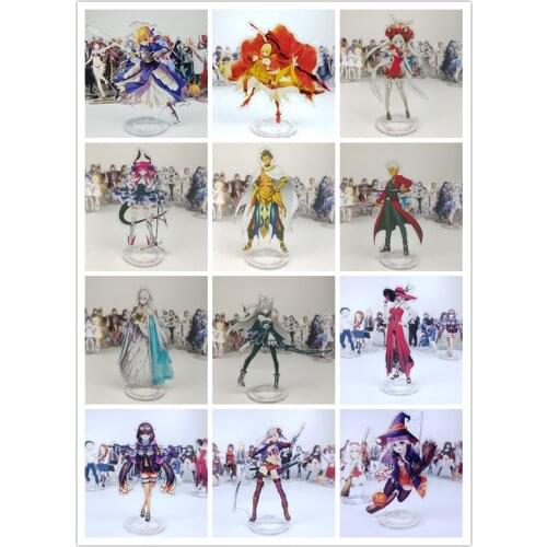 Fate/Grand Order Altria Saber Okita Souji Jeanne d'Arc Alter Acrylic Stand Figure Model Plate Toy Anime FGO Desk Decor Cosplay