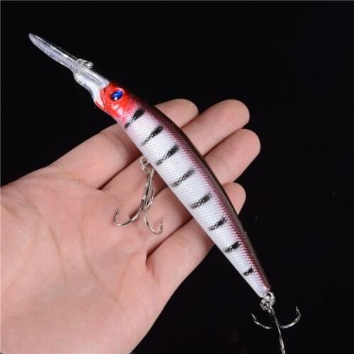 Diving Depth 0.6-2.4M Anti-Corrosion Fishing Lure Hard Bait Artificial Minnow145MM/14.7G High Quality Plastic Fishing Lure