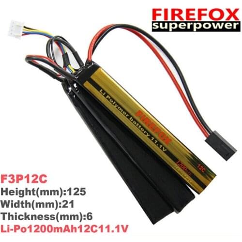1pcs 100% Orginal Firefox 11.1V 1200mAh Li-Po Polymer 3 cell Battery 12C F3P12C Drop shipping