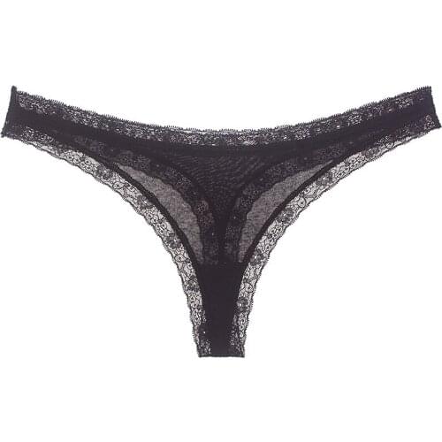 1Pc lace Underwear Women Solid Low-Rise Hot Sexy Panties Women Thongs erotic G String Femme Breathable Seamless No trace Panties