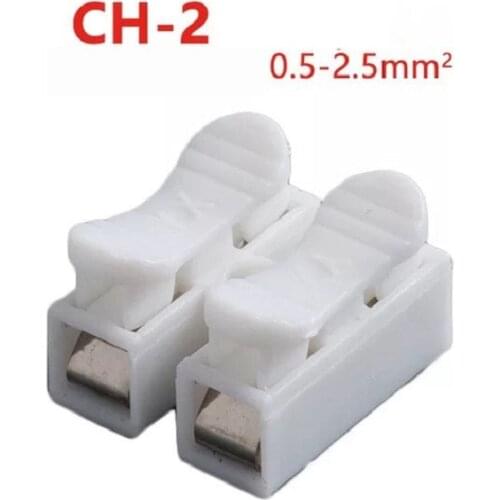 10pcs/lot Press Type Quick Connection Terminal Ch-2 Ch-3 Wire Connector Led Lamp Quick Installation 2p 3p
