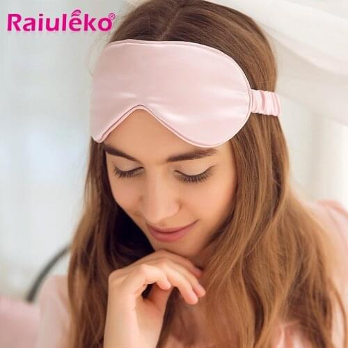 100% Natural Silk Sleeping Eye Mask Shade Soft Sleep Mask Eye Patch Breathable Eyeshade Sleeping Bandage on Eyes For Sleeping